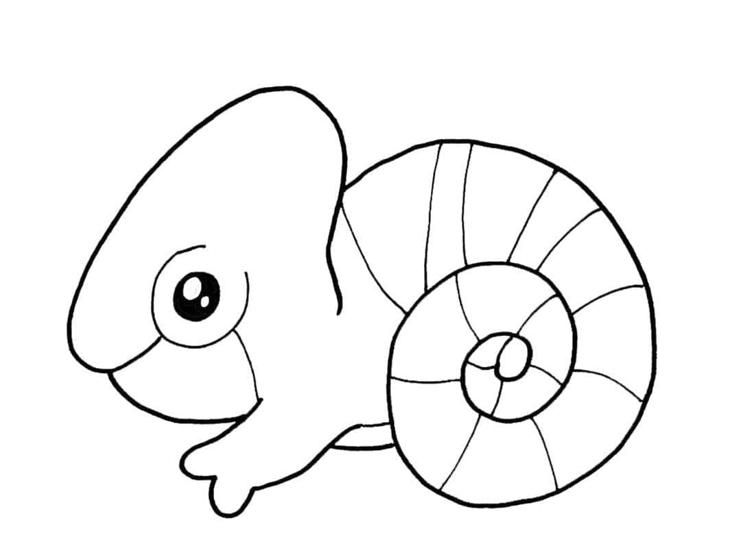 Desenho gratuito Camaleão #206723 da colecao Animais para imprimir