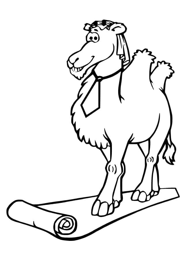 Desenho para colorir Camelo #205456 da coleção Animais, pronto para imprimir