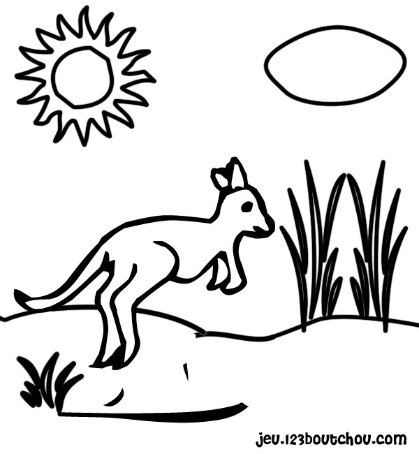 Página para colorir: Canguru (animais) #9127 - Páginas para Colorir Imprimíveis Gratuitamente