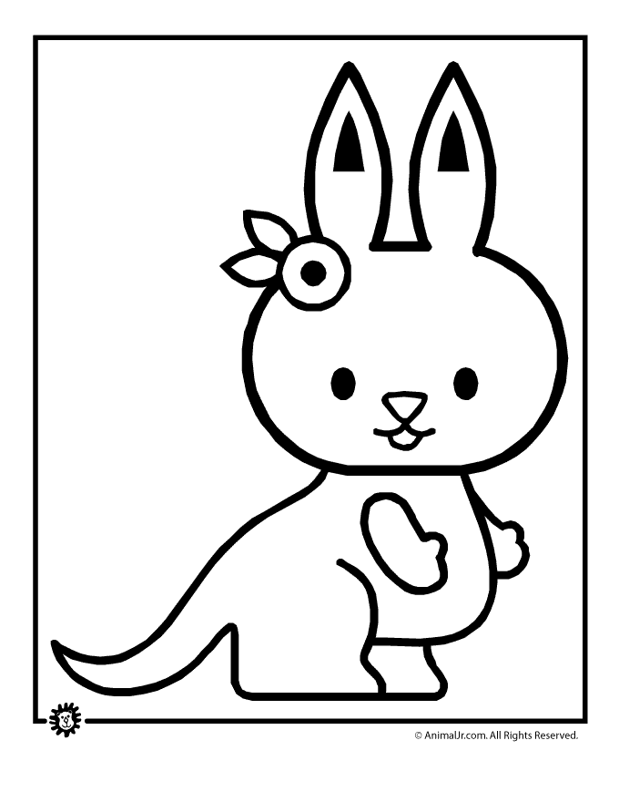 Página para colorir: Canguru (animais) #9173 - Páginas para Colorir Imprimíveis Gratuitamente