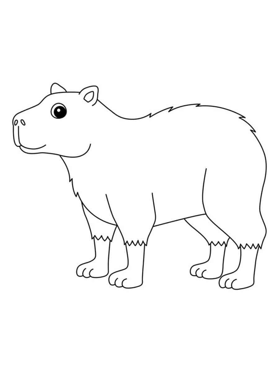 Desenho gratuito Capivara #207593 da colecao Animais para imprimir