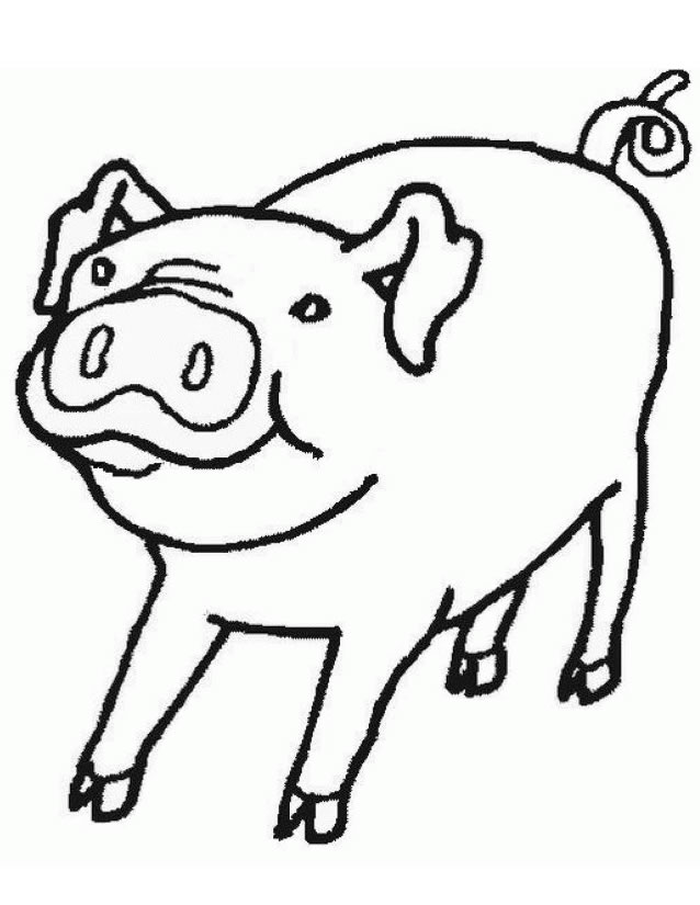 Página para colorir: Carne de porco (animais) #17633 - Páginas para Colorir Imprimíveis Gratuitamente