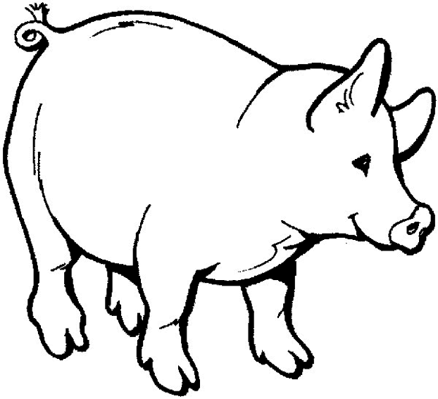 Página para colorir: Carne de porco (animais) #17640 - Páginas para Colorir Imprimíveis Gratuitamente