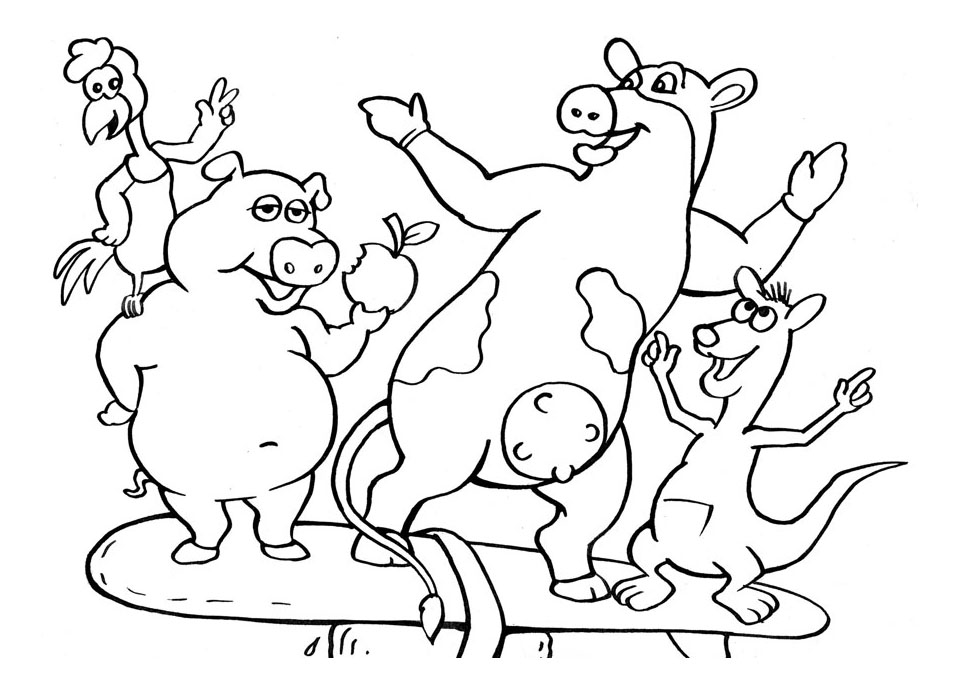 Página para colorir: Carne de porco (animais) #17656 - Páginas para Colorir Imprimíveis Gratuitamente