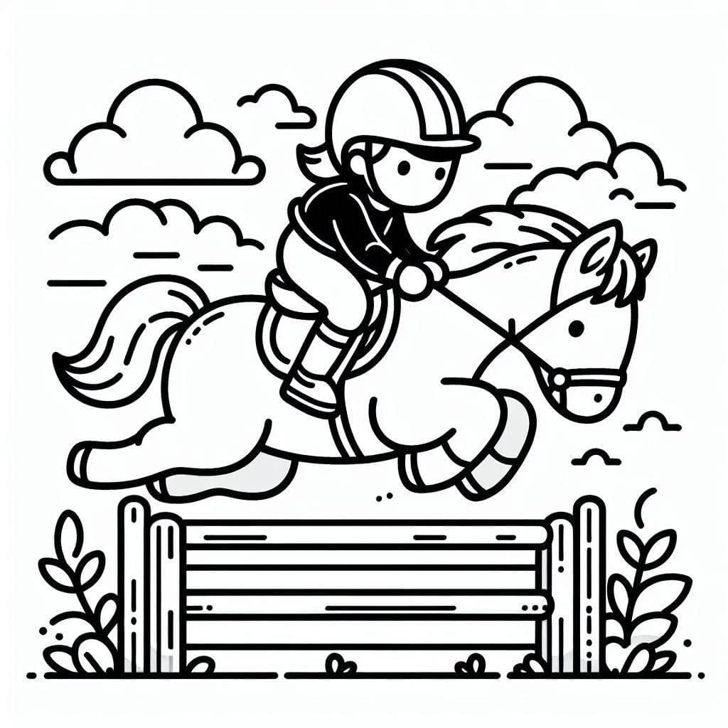 Desenho para colorir Cavalo #216513 da coleção Animais, pronto para imprimir