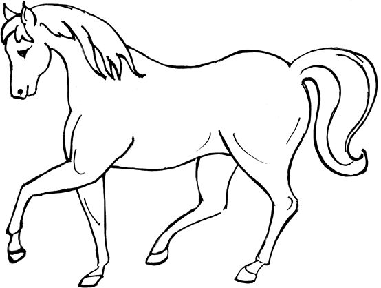 Página para colorir: Cavalo (animais) #2195 - Páginas para Colorir Imprimíveis Gratuitamente