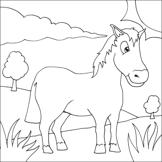 Página para colorir: Cavalo (animais) #2220 - Páginas para Colorir Imprimíveis Gratuitamente
