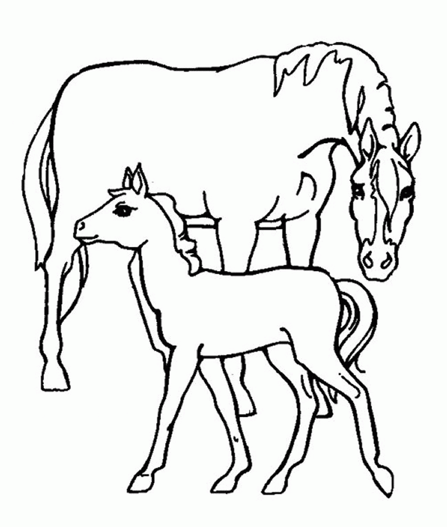 Página para colorir: Cavalo (animais) #2290 - Páginas para Colorir Imprimíveis Gratuitamente