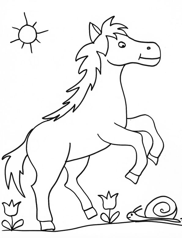 Página para colorir: Cavalo (animais) #2343 - Páginas para Colorir Imprimíveis Gratuitamente