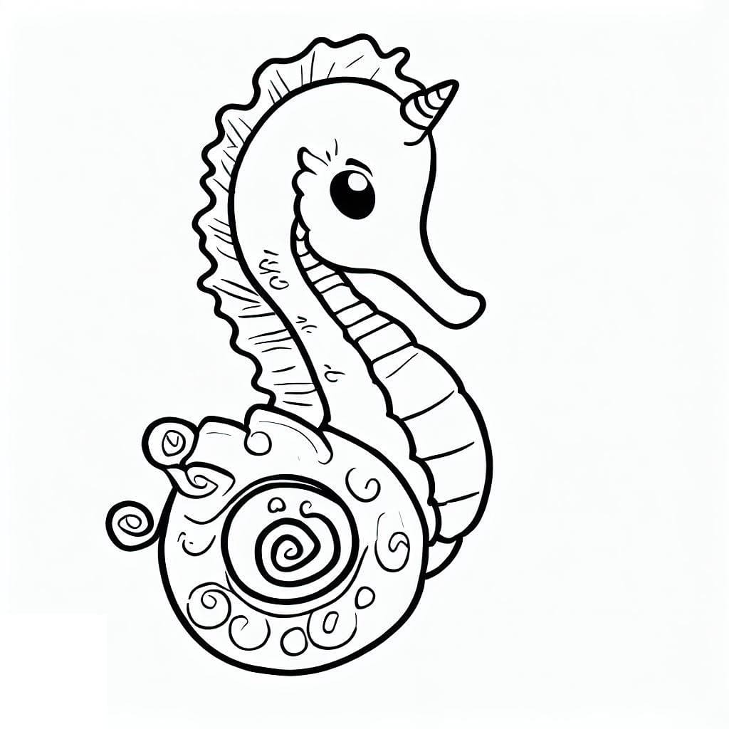 Desenho gratuito Cavalo-marinho #187400 da colecao Animais para imprimir