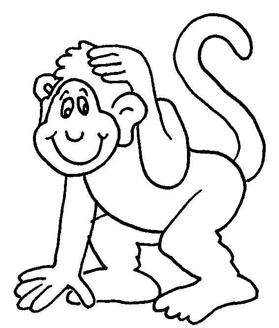 Página para colorir: Chimpanzé (animais) #2809 - Páginas para Colorir Imprimíveis Gratuitamente