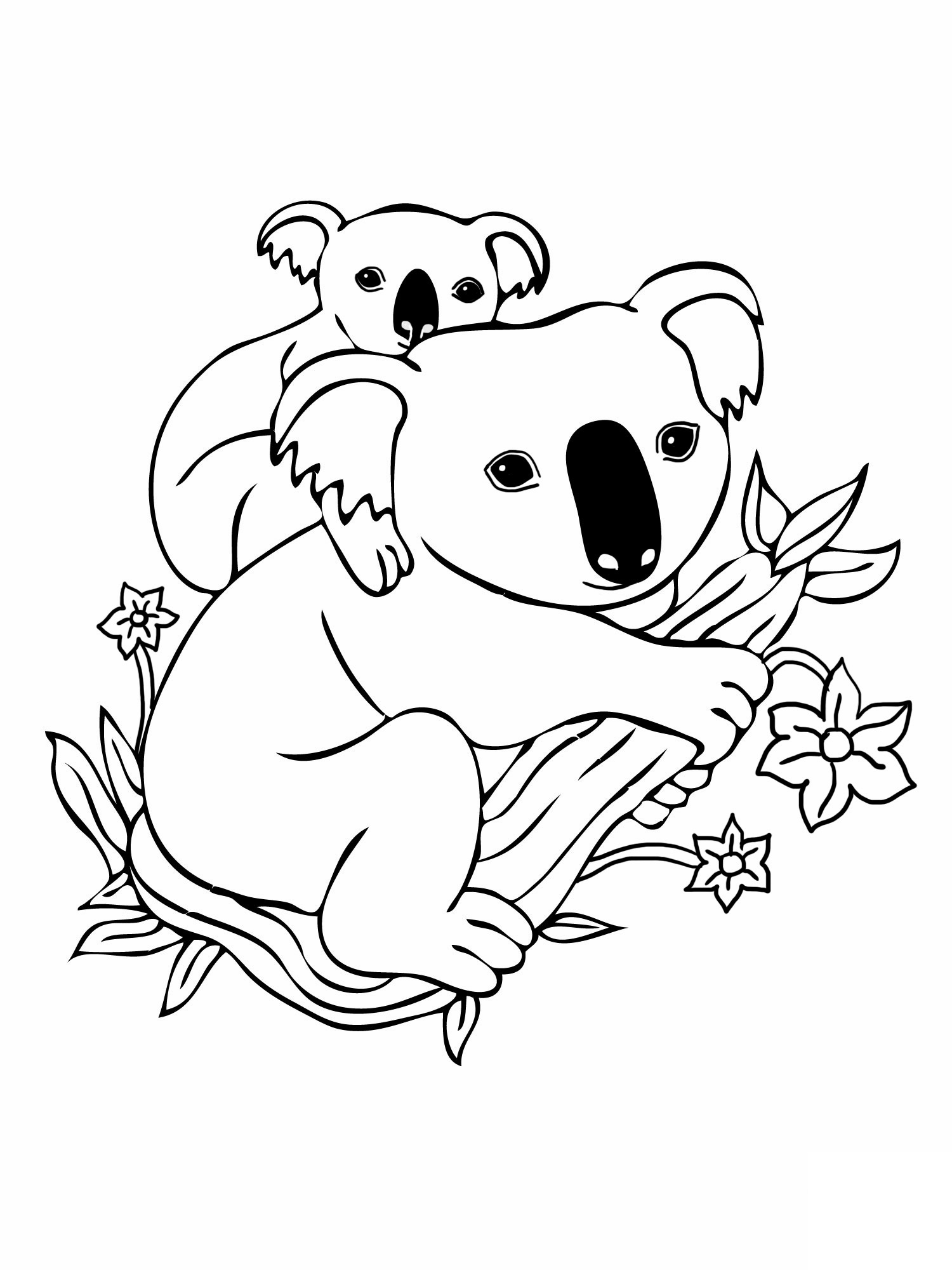 Página para colorir: coala (animais) #9302 - Páginas para Colorir Imprimíveis Gratuitamente