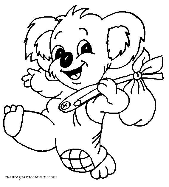Página para colorir: coala (animais) #9304 - Páginas para Colorir Imprimíveis Gratuitamente
