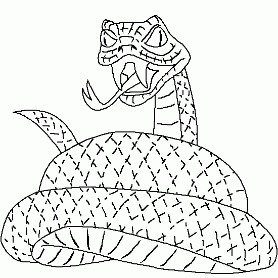 Página para colorir: Cobra (animais) #14383 - Páginas para Colorir Imprimíveis Gratuitamente