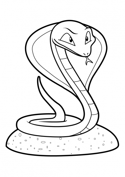 Página para colorir: Cobra (animais) #14397 - Páginas para Colorir Imprimíveis Gratuitamente