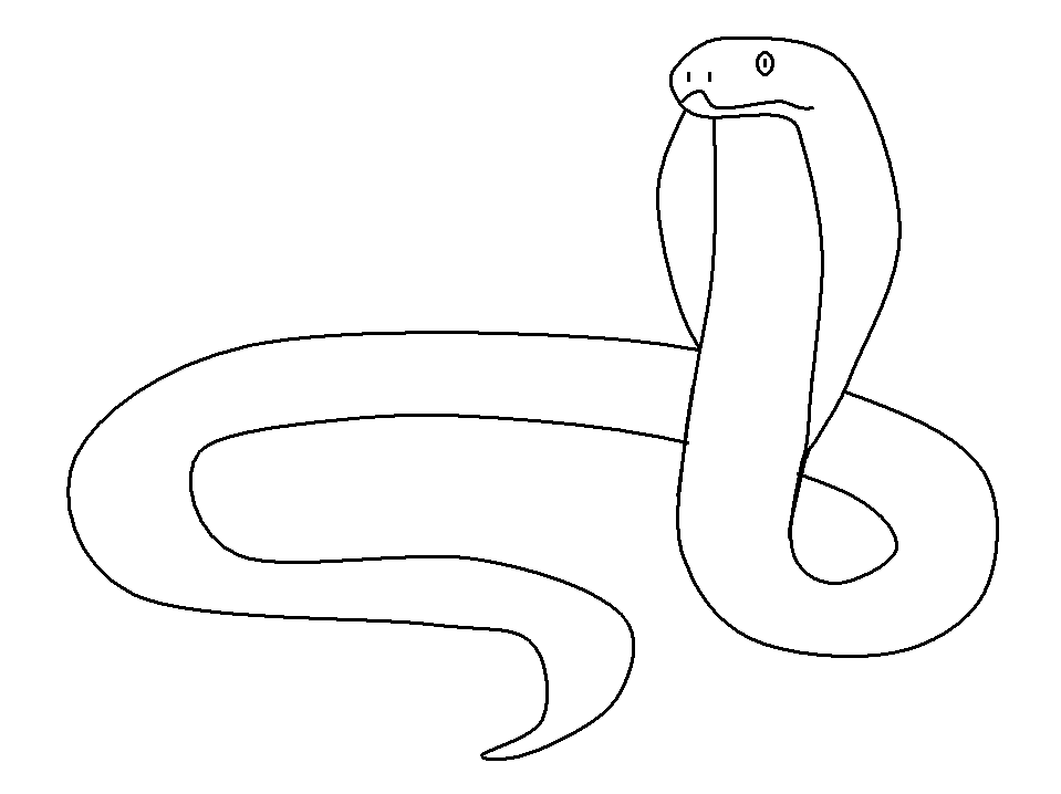 Cobra Livro de colorir desenho preto e branco Linha artística, cobra,  branco, criança, animais png