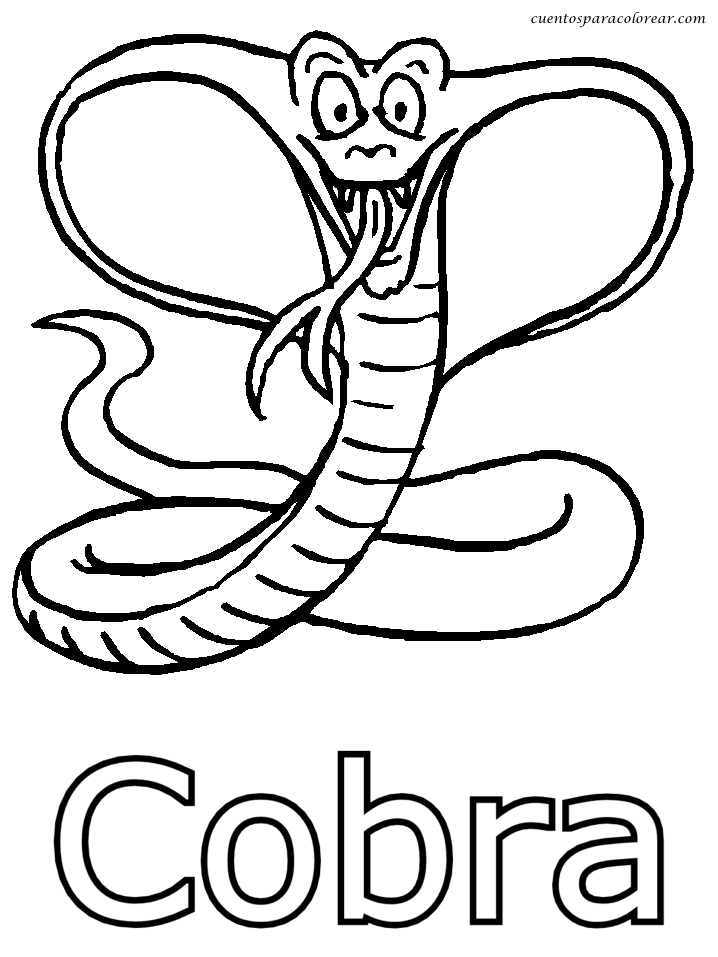 Página para colorir: cobra (animais) #3289 - Páginas para Colorir Imprimíveis Gratuitamente