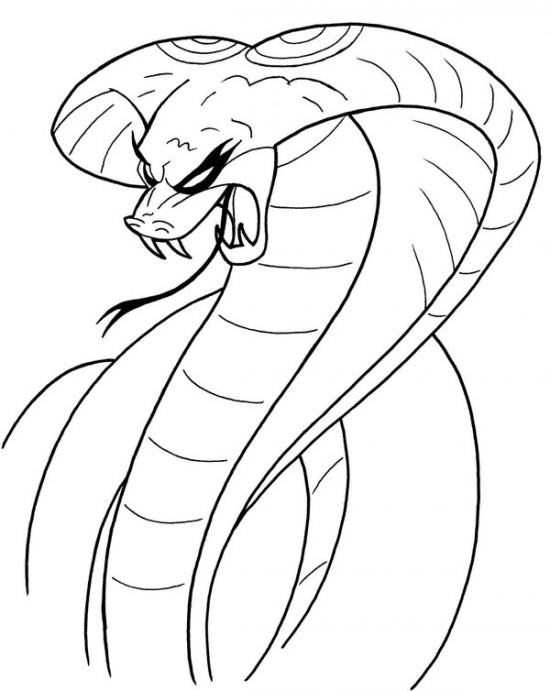 Página para colorir: Cobra (Animais) #3236 - Páginas para Colorir Imprimíveis Gratuitamente