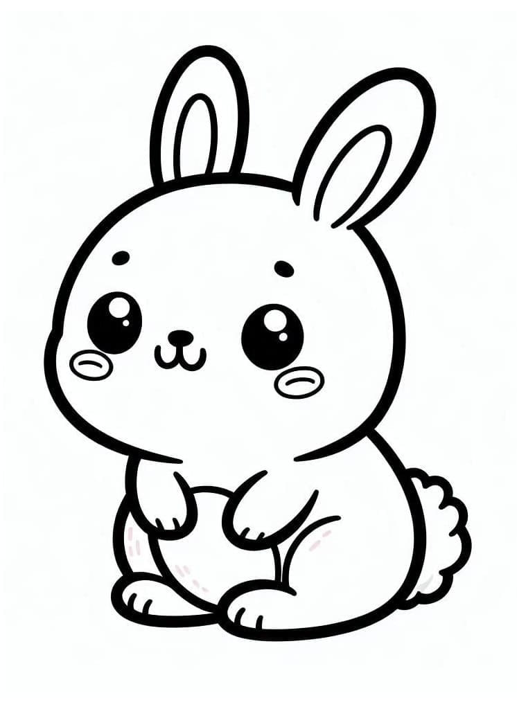 Desenho gratuito Coelho Kawaii #219191 da colecao Animais para imprimir