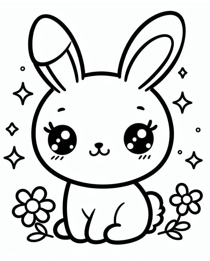 Desenho gratuito Coelho Kawaii #219213 da colecao Animais para imprimir