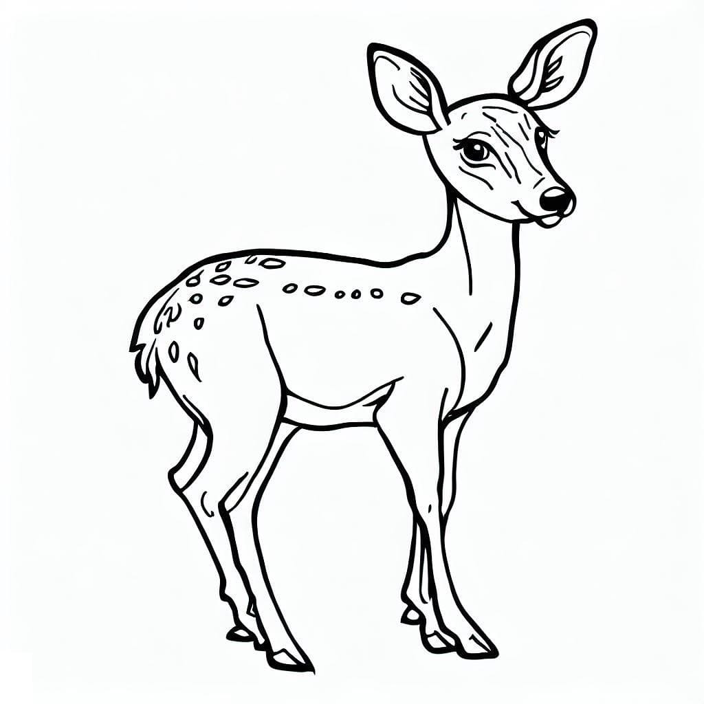 Desenho gratuito Corça #191096 da colecao Animais para imprimir