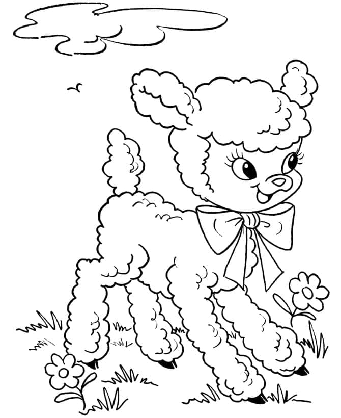 Desenho gratuito Cordeiro #184278 da colecao Animais para imprimir