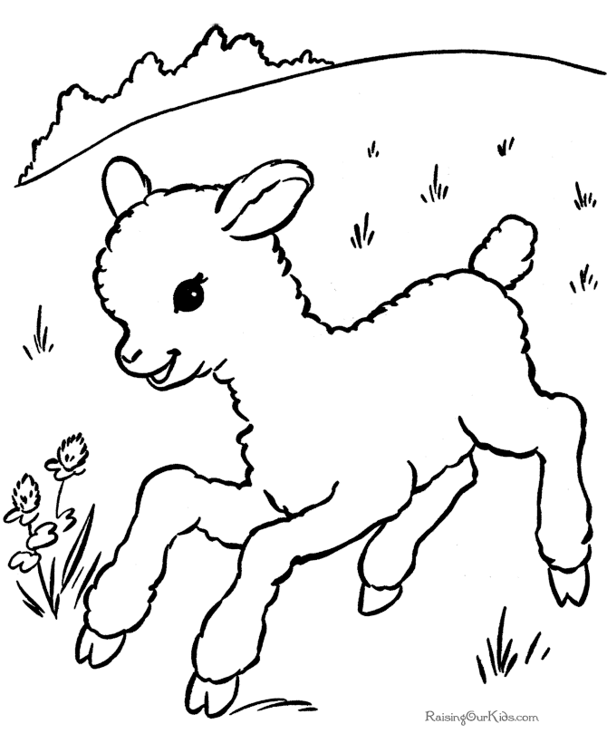 Página para colorir: Cordeiro (animais) #190 - Páginas para Colorir Imprimíveis Gratuitamente