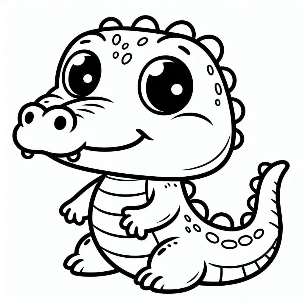 Desenho gratuito Crocodilo #217080 da colecao Animais para imprimir