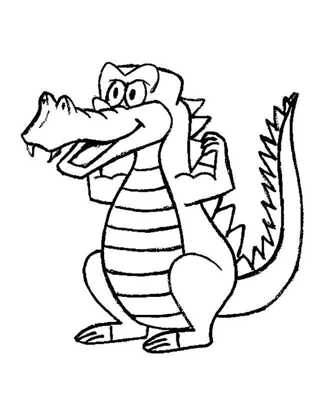 Página para colorir: Crocodilo (animais) #4799 - Páginas para Colorir Imprimíveis Gratuitamente