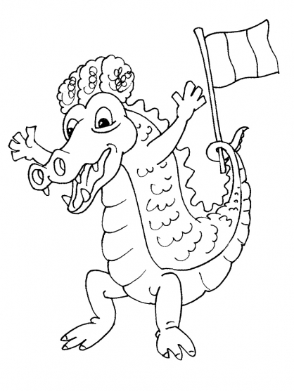 Página para colorir: Crocodilo (animais) #4863 - Páginas para Colorir Imprimíveis Gratuitamente