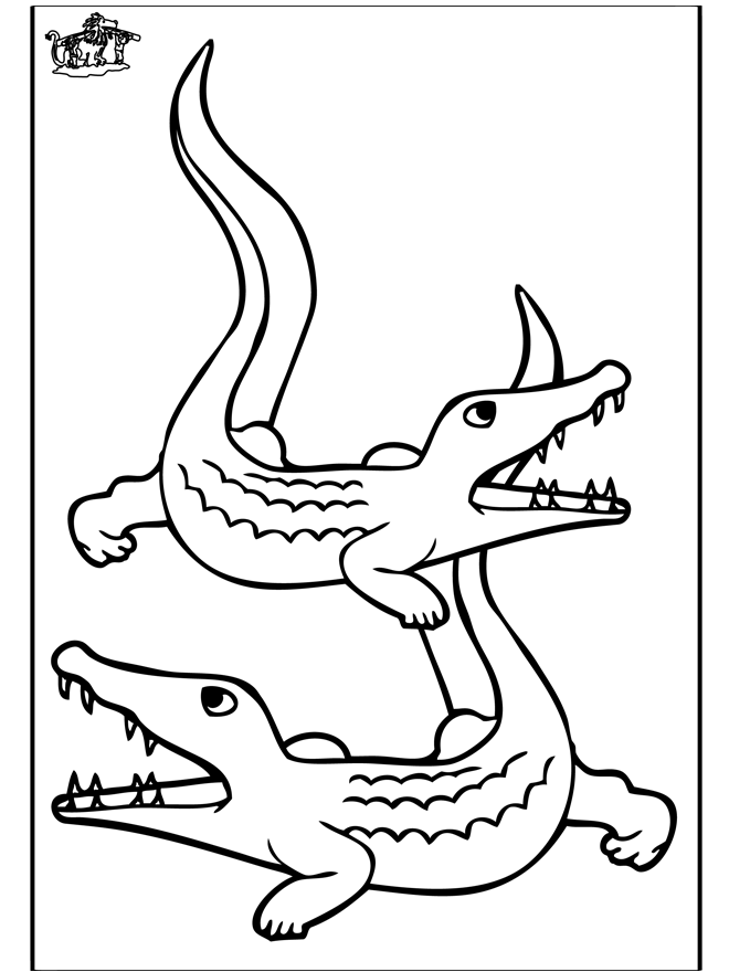 Página para colorir: Crocodilo (animais) #4892 - Páginas para Colorir Imprimíveis Gratuitamente