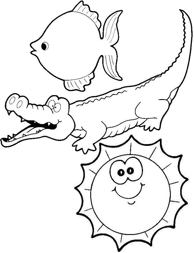 Página para colorir: Crocodilo (animais) #4934 - Páginas para Colorir Imprimíveis Gratuitamente