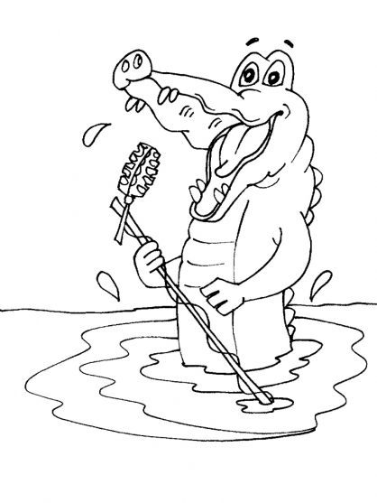 Página para colorir: Crocodilo (animais) #4946 - Páginas para Colorir Imprimíveis Gratuitamente