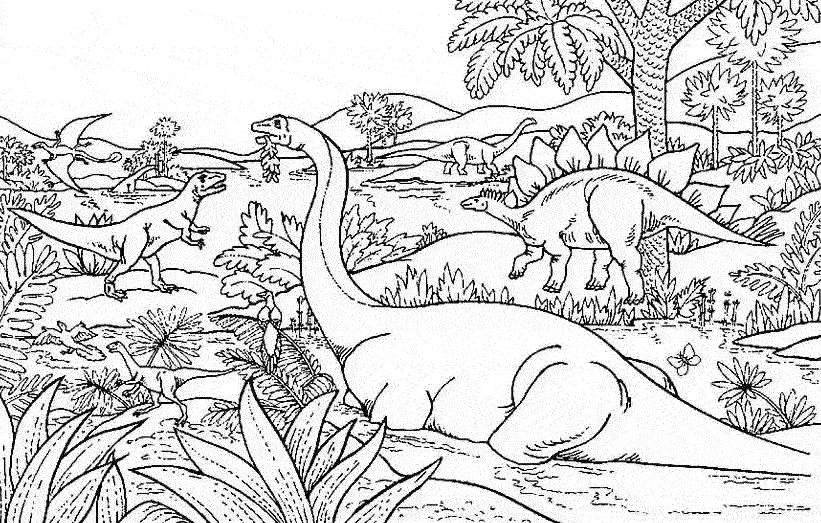 Página para colorir: Dinossauro (animais) #5495 - Páginas para Colorir Imprimíveis Gratuitamente