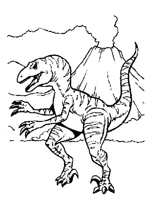 Página para colorir: Dinossauro (animais) #5531 - Páginas para Colorir Imprimíveis Gratuitamente
