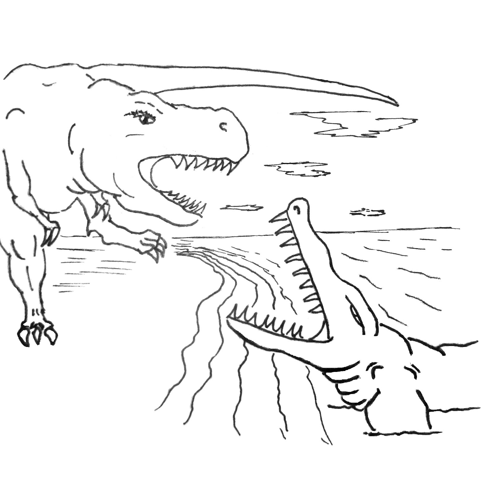Página para colorir: Dinossauro (animais) #5598 - Páginas para Colorir Imprimíveis Gratuitamente