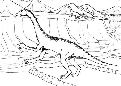 Página para colorir: Dinossauro (animais) #5661 - Páginas para Colorir Imprimíveis Gratuitamente