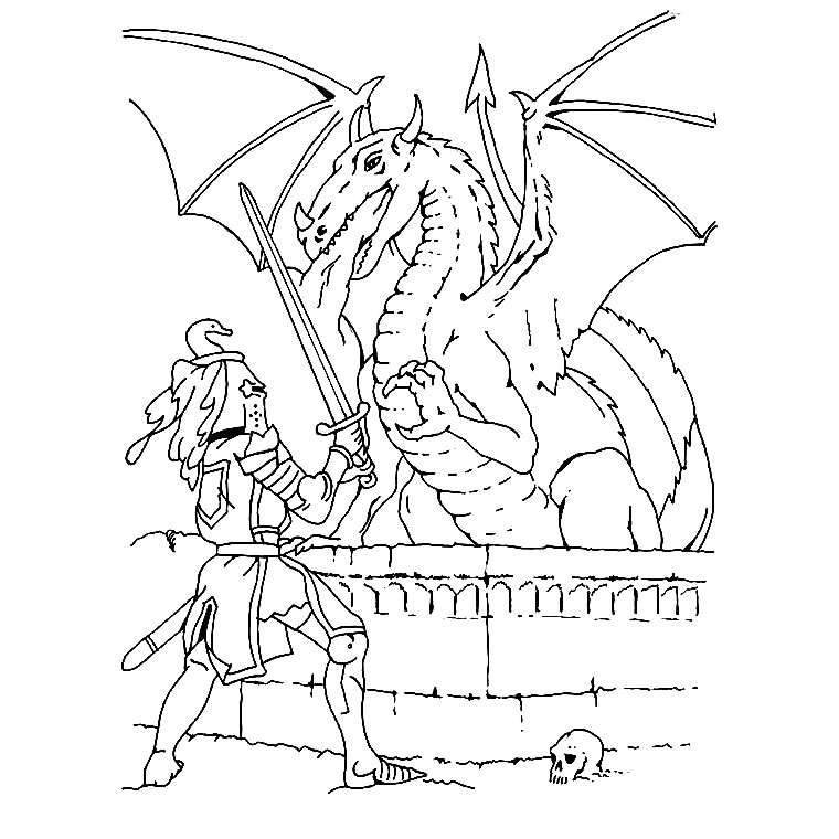 Página para colorir: Dragão (animais) #5818 - Páginas para Colorir Imprimíveis Gratuitamente