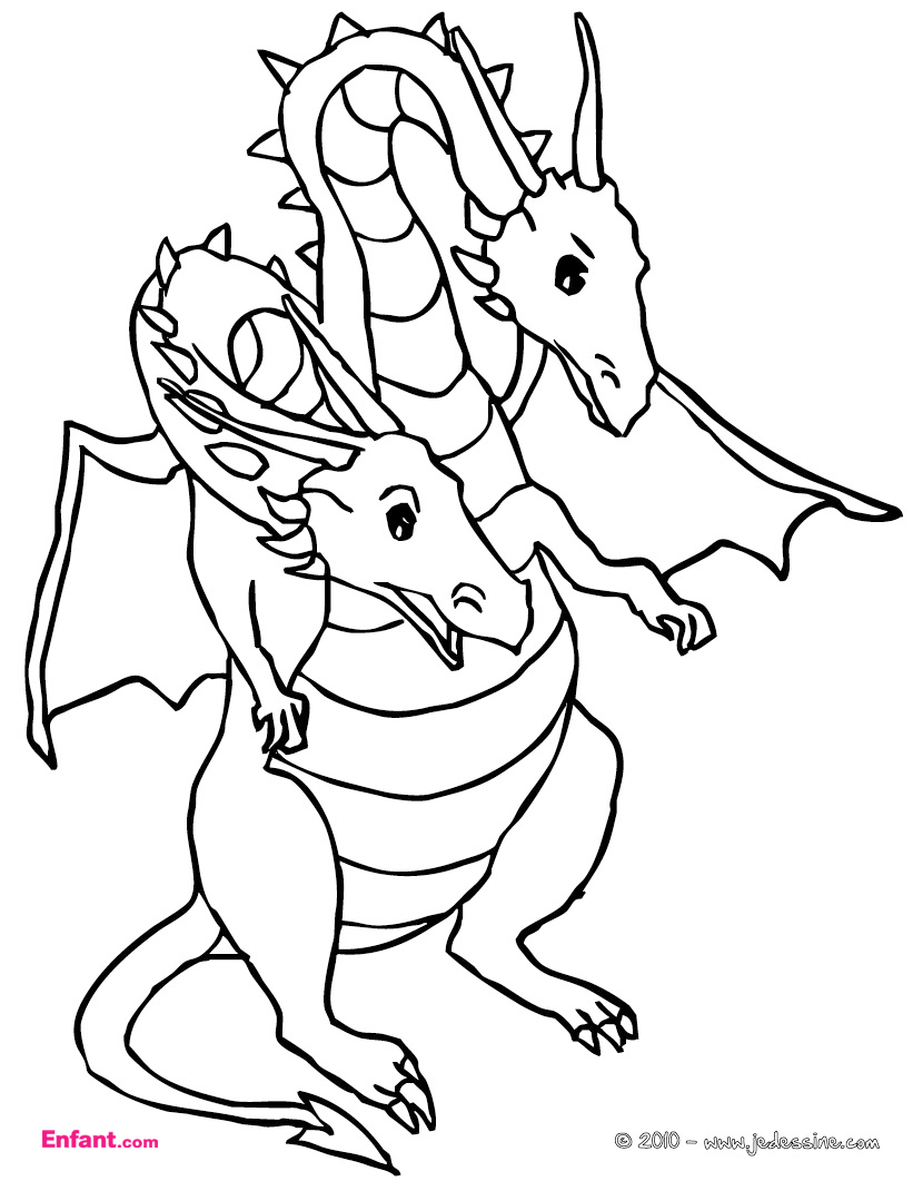 Página para colorir: Dragão (animais) #5841 - Páginas para Colorir Imprimíveis Gratuitamente
