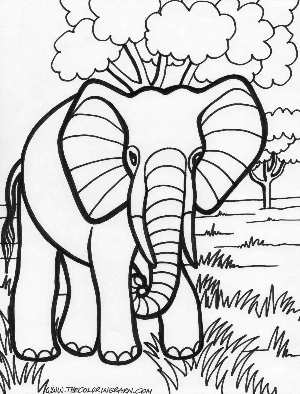 Página para colorir: Elefante (animais) #6327 - Páginas para Colorir Imprimíveis Gratuitamente