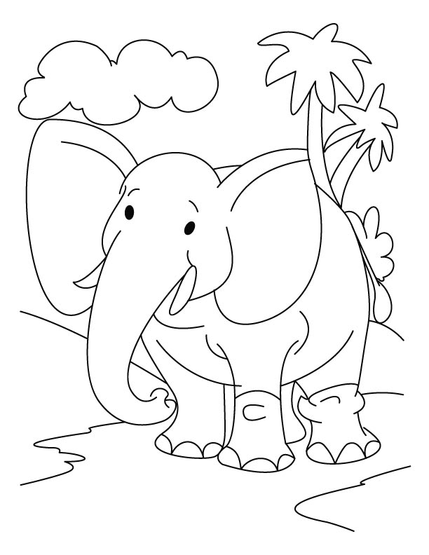 Página para colorir: Elefante (animais) #6329 - Páginas para Colorir Imprimíveis Gratuitamente
