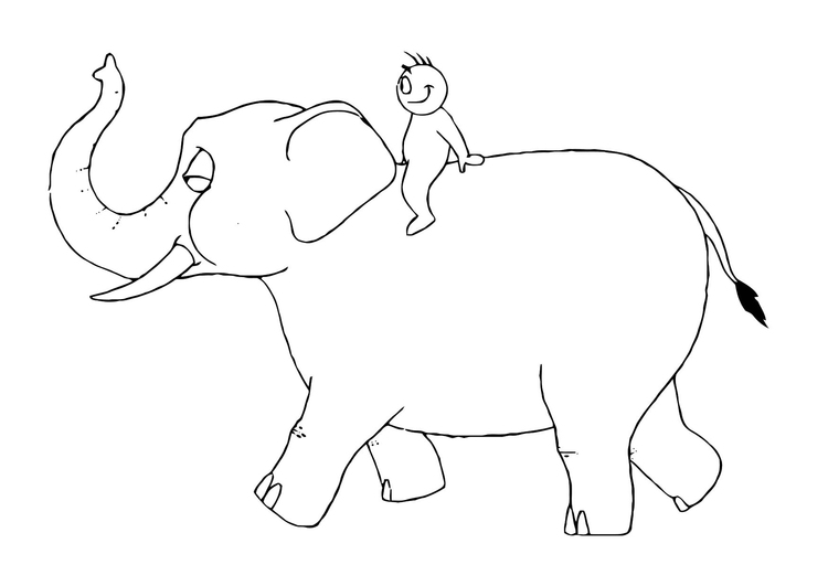 Página para colorir: Elefante (animais) #6411 - Páginas para Colorir Imprimíveis Gratuitamente