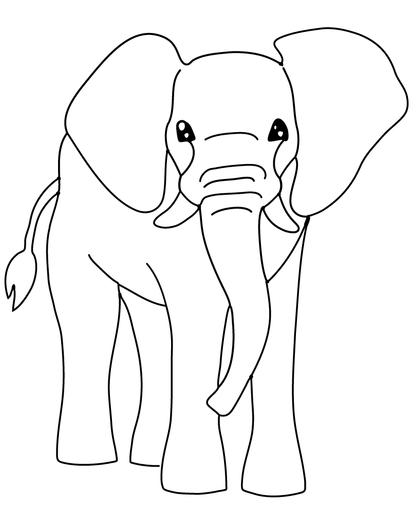 Página para colorir: Elefante (animais) #6421 - Páginas para Colorir Imprimíveis Gratuitamente