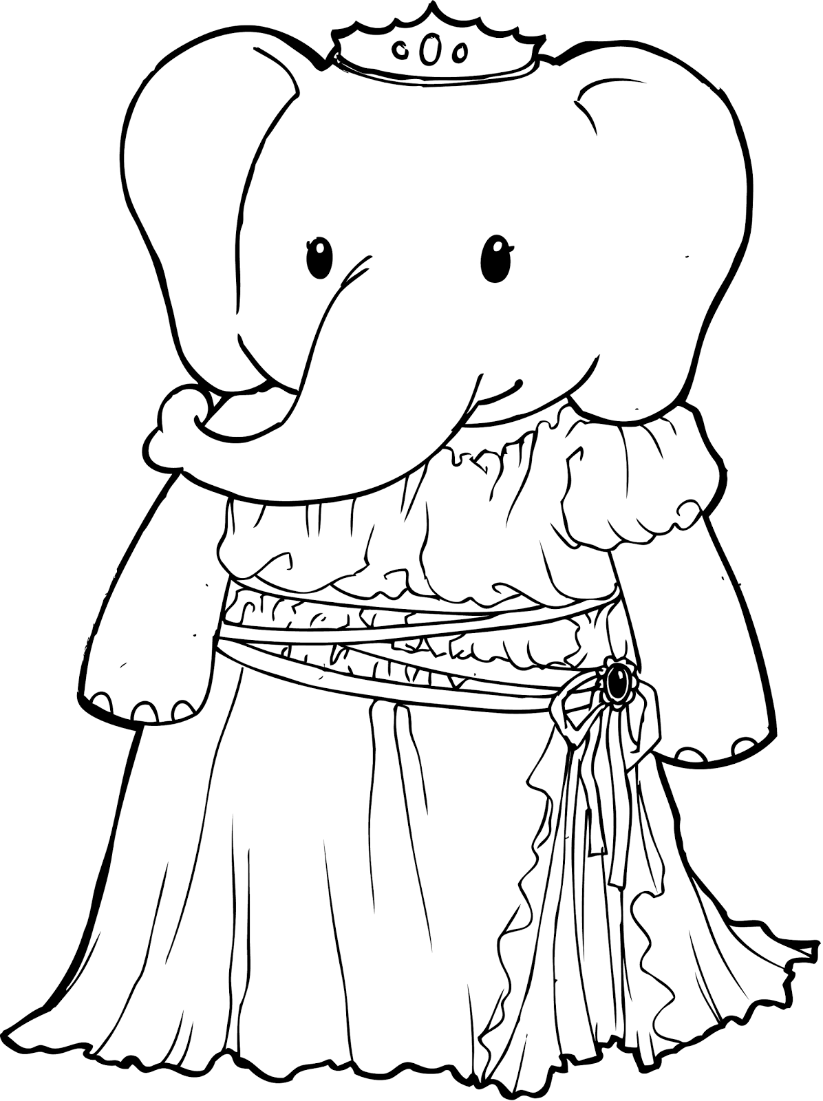 Página para colorir: Elefante (animais) #6436 - Páginas para Colorir Imprimíveis Gratuitamente