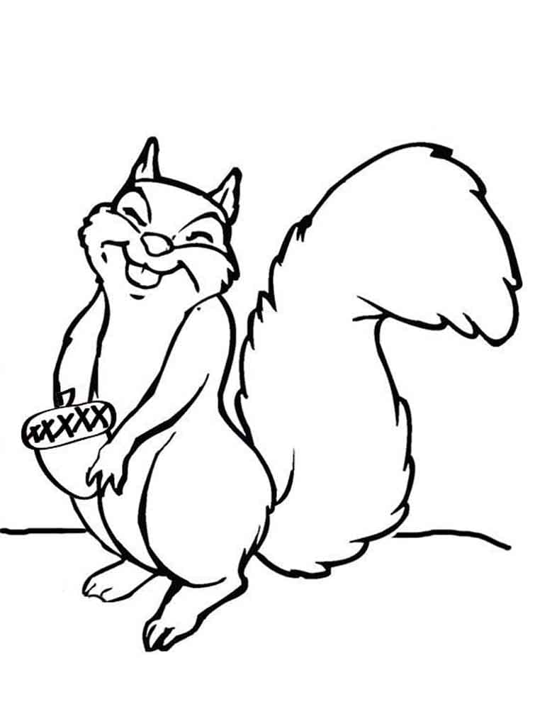 Desenho gratuito Esquilo #177473 da colecao Animais para imprimir