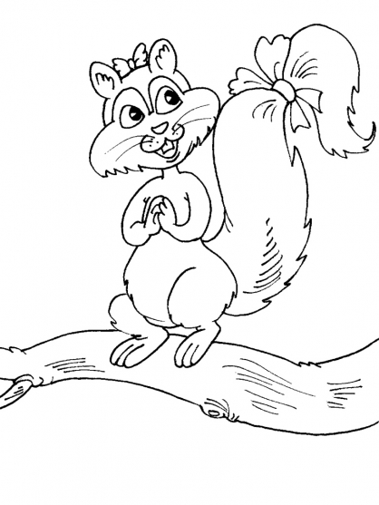 Página para colorir: Esquilo (animais) #6125 - Páginas para Colorir Imprimíveis Gratuitamente
