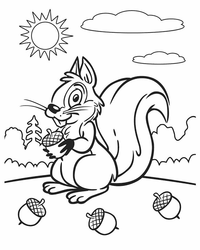 Página para colorir: Esquilo (animais) #6239 - Páginas para Colorir Imprimíveis Gratuitamente