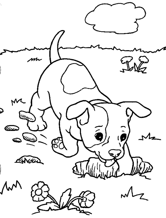 Página para colorir: Filhote de cachorro (animais) #2896 - Páginas para Colorir Imprimíveis Gratuitamente