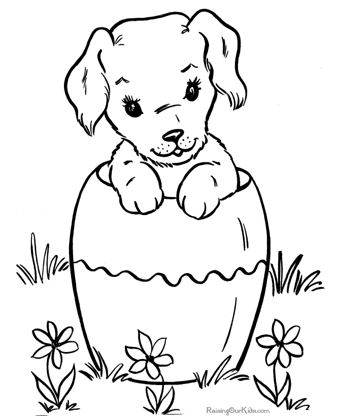 Página para colorir: Filhote de cachorro (animais) #2908 - Páginas para Colorir Imprimíveis Gratuitamente