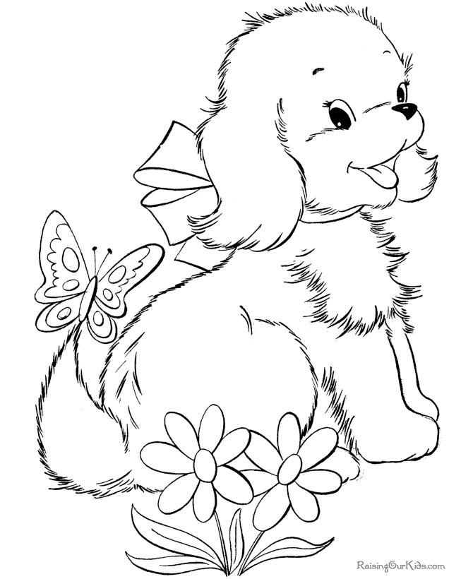 Página para colorir: Filhote de cachorro (animais) #2911 - Páginas para Colorir Imprimíveis Gratuitamente